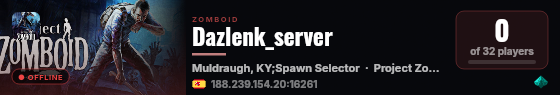 Dazlenk_server live status badge