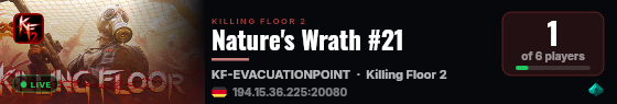 Nature's Wrath #21 live status badge