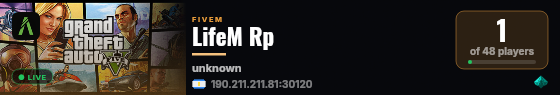 LifeM Rp live status badge