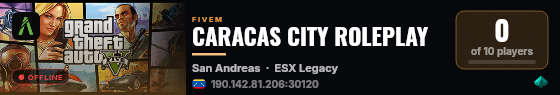 CARACAS CITY ROLEPLAY live status badge