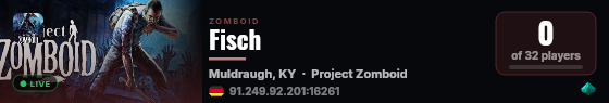 Fisch live status badge