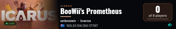 BooWii's Prometheus live status badge