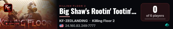 Big Shaw's Rootin' Tootin' Shootin' Spot live status badge