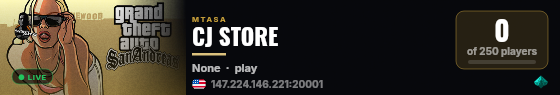 CJ STORE live status badge
