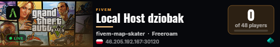 Local Host dziobak live status badge