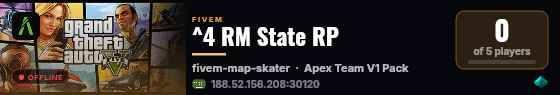 ^4 RM State RP live status badge