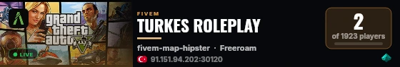 TURKES ROLEPLAY live status badge