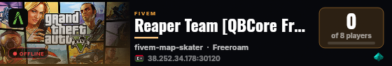 Reaper Team [QBCore Framework] live status badge