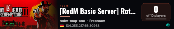 [RedM Basic Server] Rotes M live status badge