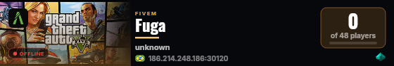 Fuga live status badge