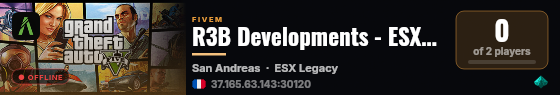 R3B Developments - ESX/OX live status badge