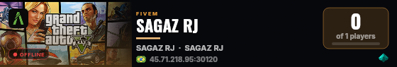 SAGAZ RJ live status badge
