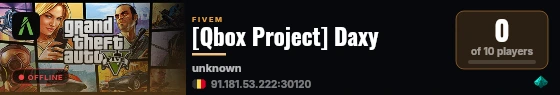 [Qbox Project] Daxy live status badge