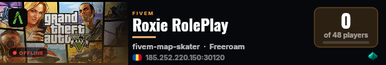 Roxie RolePlay live status badge