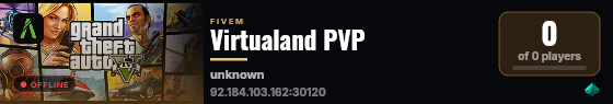 Virtualand PVP live status badge