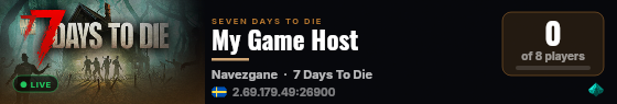 My Game Host live status badge