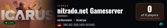 nitrado.net Gameserver live status badge