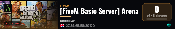 [FiveM Basic Server] Arena live status badge