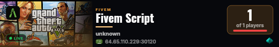 Fivem Script live status badge