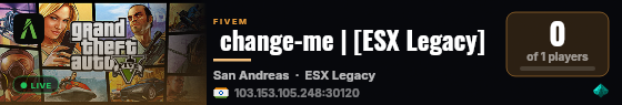  change-me | [ESX Legacy] live status badge
