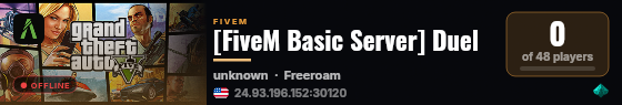 [FiveM Basic Server] Duel live status badge