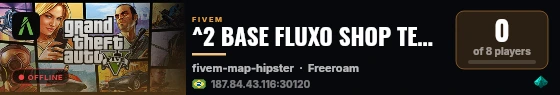 ^2 BASE FLUXO SHOP TEMA PROPRIO 😈 ^7 | ✔️ BASE OTIMIZADA E INOVADORA ✔️ | 🌀 https://discord.gg/wzPgpUjCuk live status badge