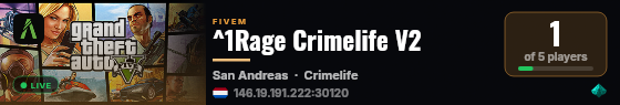 ^1Rage Crimelife V2 live status badge