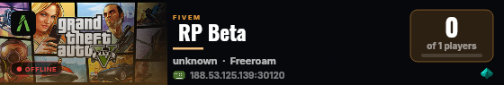  RP Beta live status badge