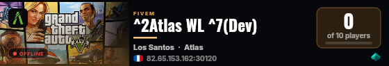 ^2Atlas WL ^7(Dev) live status badge