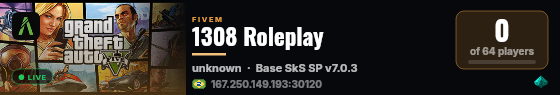 1308 Roleplay live status badge
