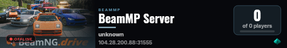 BeamMP Server live status badge