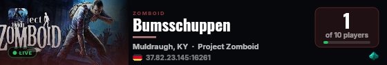 Bumsschuppen live status badge