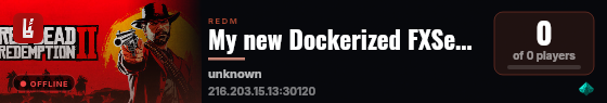 My new Dockerized FXServer live status badge