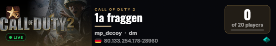 1a fraggen live status badge