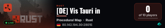 [DE] Vis Tauri in live status badge