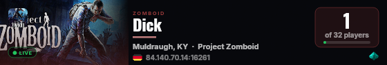 Dick live status badge