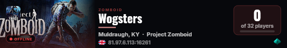 Wogsters live status badge