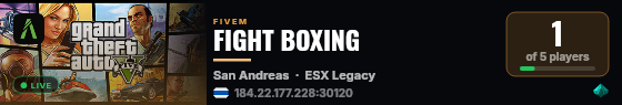 FIGHT BOXING live status badge