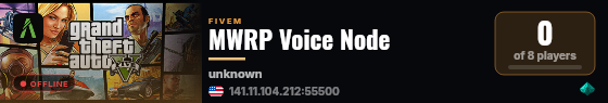 MWRP Voice Node live status badge