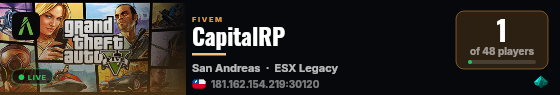 CapitalRP live status badge