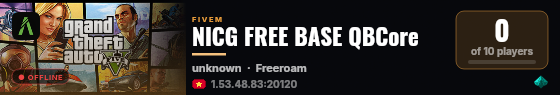 NICG FREE BASE QBCore live status badge