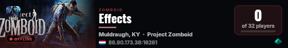 Effects live status badge