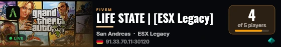 LIFE STATE | [ESX Legacy] live status badge
