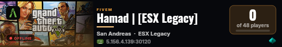 Hamad | [ESX Legacy] live status badge