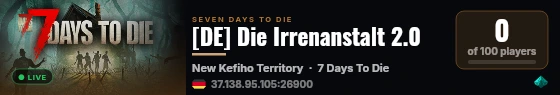 [DE] Die Irrenanstalt 2.0 live status badge
