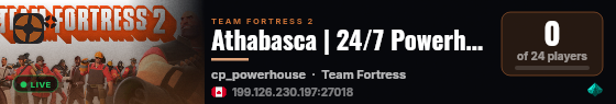 Athabasca | 24/7 Powerhouse live status badge