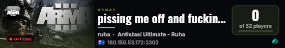 pissing me off and fucking me sideways live status badge
