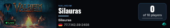 Silauras live status badge