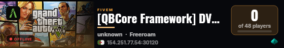 [QBCore Framework] DVX DEV live status badge