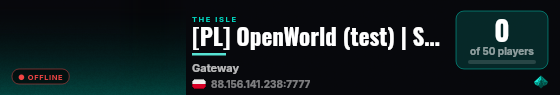 [PL] OpenWorld (test) | Sklep 75% | Garaz live status badge